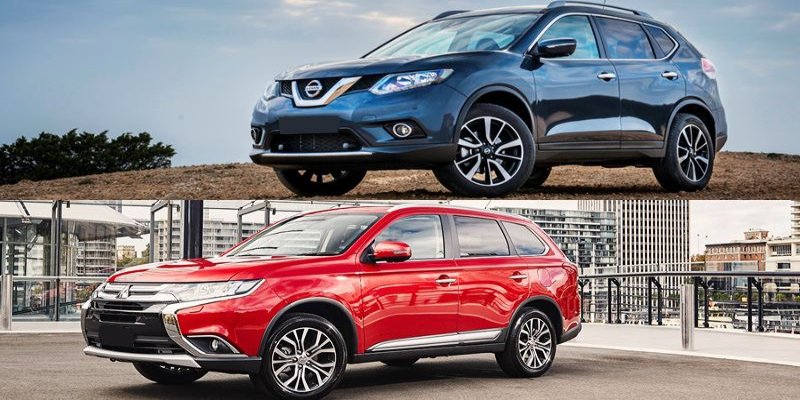 So sánh xe Nissan X-Trail và Mitsubishi Outlander